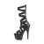 Pleaser ADORE-700-48 Botín Plataforma Cuero Sintético Negro EU-38 / US-8