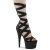 Pleaser ADORE-700-48 Botín Plataforma Cuero Sintético Negro EU-39 / US-9