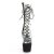 Pleaser ADORE-700-60FS Botín Plataforma Ante Sintético Negro Transparente EU-36 / US-6
