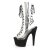 Pleaser ADORE-700-60FS Botín Plataforma Ante Sintético Negro Transparente EU-36 / US-6