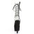 Pleaser ADORE-700-60FS Botín Plataforma Ante Sintético Negro Transparente EU-36 / US-6