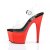 Pleaser ADORE-708 Sandalia de Tacón Plataforma Metalizado Rojo Transparente EU-39 / US-9