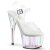 Pleaser ADORE-708HT Sandalia de Tacón Plataforma Ahumado Transparente EU-35 / US-5