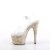 Pleaser ADORE-708MB Sandalia de Tacón Plataforma Transparente Multicolor EU-40 / US-10