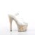 Pleaser ADORE-708MB Sandalia de Tacón Plataforma Transparente Multicolor EU-40 / US-10
