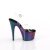 Pleaser ADORE-708MCH Sandalia de Tacón Plataforma Transparente Multicolor EU-35 / US-5