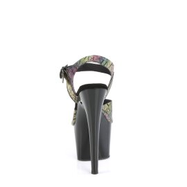 Pleaser ADORE-708N-LTP Sandalia de Tacón Plataforma Multicolor EU-40 / US-10