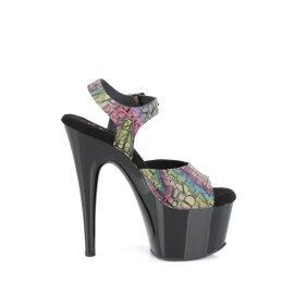 Pleaser ADORE-708N-LTP Sandalia de Tacón Plataforma Multicolor EU-40 / US-10