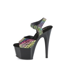 Pleaser ADORE-708N-LTP Sandalia de Tacón Plataforma Multicolor EU-39 / US-9