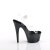 Pleaser ADORE-708SS Sandalia de Tacón Plataforma Purpurina Negro Transparente EU-42 / US-12