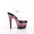 Pleaser ADORE-708SS Sandalia de Tacón Plataforma Purpurina Transparente Rosa EU-42 / US-12