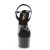 Pleaser ADORE-708T-1 Sandalia de Tacón Plataforma Ahumado Negro Transparente EU-37 / US-7