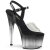 Pleaser ADORE-708T-2 Sandalia de Tacón Plataforma Ahumado Negro Transparente EU-41 / US-11