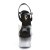 Pleaser ADORE-708T-2 Sandalia de Tacón Plataforma Ahumado Negro Transparente EU-41 / US-11
