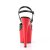 Pleaser ADORE-709 Sandalia de Tacón Plataforma Charol Rojo Negro EU-35 / US-5