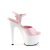 Pleaser ADORE-709 Sandalia de Tacón Plataforma Charol Rosa Claro Blanco EU-35 / US-5