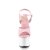 Pleaser ADORE-709 Sandalia de Tacón Plataforma Charol Rosa Claro Blanco EU-38 / US-8
