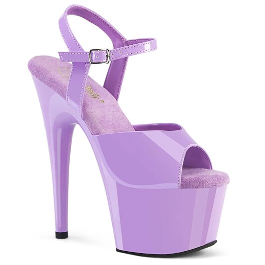 Pleaser ADORE-709 Sandalia de Tacón Plataforma Charol Lila EU-36 / US-6