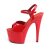 Pleaser ADORE-709 Sandalia de Tacón Plataforma Rojo EU-35 / US-5