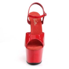 Pleaser ADORE-709 Sandalia de Tacón Plataforma Rojo EU-38 / US-8