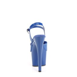 Pleaser ADORE-709 Sandalia de Tacón Plataforma Charol Azul EU-37 / US-7