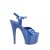 Pleaser ADORE-709 Sandalia de Tacón Plataforma Charol Azul EU-37 / US-7