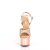 Pleaser ADORE-709HM Sandalia de Tacón Plataforma Holo Metalizado Oro Rosado Claro EU-35 / US-5