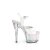 Pleaser ADORE-709HT Sandalia de Tacón Plataforma Holo Blanco Transparente EU-40 / US-10