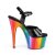 Pleaser ADORE-709RC Sandalia de Tacón Plataforma Charol Negro Multicolor EU-41 / US-11