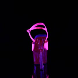 Pleaser ADORE-709UVT Sandalia de Tacón Plataforma Rosa Claro Neón EU-36 / US-6