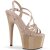 Pleaser ADORE-713 Sandalia de Tacón Plataforma Charol Beige EU-37 / US-7