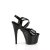 Pleaser ADORE-724 Sandalia de Tacón Plataforma Charol Negro EU-41 / US-11