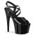 Pleaser ADORE-724 Sandalia de Tacón Plataforma Charol Negro EU-35 / US-5