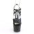 Pleaser ADORE-724 Sandalia de Tacón Plataforma Cuero Sintético Negro EU-41 / US-11