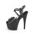 Pleaser ADORE-724 Sandalia de Tacón Plataforma Cuero Sintético Negro EU-41 / US-11