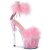 Pleaser ADORE-724F Sandalia de Tacón Plataforma Transparente Rosa Claro EU-35 / US-5