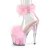 Pleaser ADORE-724F Sandalia de Tacón Plataforma Transparente Rosa Claro EU-37 / US-7