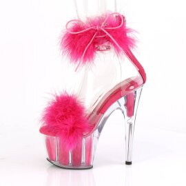 Pleaser ADORE-724F Sandalia de Tacón Plataforma Transparente Rosa EU-35 / US-5