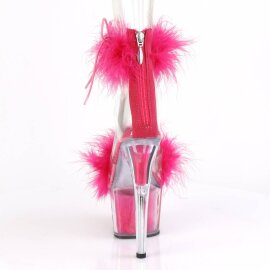 Pleaser ADORE-724F Sandalia de Tacón Plataforma Transparente Rosa EU-37 / US-7
