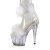 Pleaser ADORE-724F Sandalia de Tacón Plataforma Blanco Transparente EU-37 / US-7