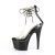Pleaser ADORE-724RS Sandalia de Tacón Plataforma Metalizado Negro Transparente EU-35 / US-5
