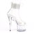 Pleaser ADORE-724RS Sandalia de Tacón Plataforma Metalizado Transparente EU-37 / US-7