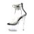 Pleaser ADORE-724RS Sandalia de Tacón Plataforma Metalizado Transparente EU-38 / US-8