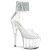 Pleaser ADORE-724RS-02 Sandalia de Tacón Plataforma Metalizado Transparente EU-35 / US-5