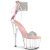 Pleaser ADORE-727RS Sandalia de Tacón Plataforma Metalizado Transparente Rosa Claro EU-41 / US-11