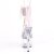Pleaser ADORE-727RS Sandalia de Tacón Plataforma Metalizado Transparente Rosa Claro EU-41 / US-11