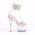 Pleaser ADORE-727RS Sandalia de Tacón Plataforma Metalizado Transparente Rosa Claro EU-41 / US-11