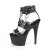 Pleaser ADORE-761 Sandalia de Tacón Plataforma Cuero Sintético Negro EU-41 / US-11