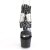 Pleaser ADORE-761 Sandalia de Tacón Plataforma Cuero Sintético Negro EU-35 / US-5