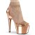 Pleaser ADORE-765RM Sandalia de Tacón Plataforma Malla Metalizado Oro Rosado Claro EU-40 / US-10